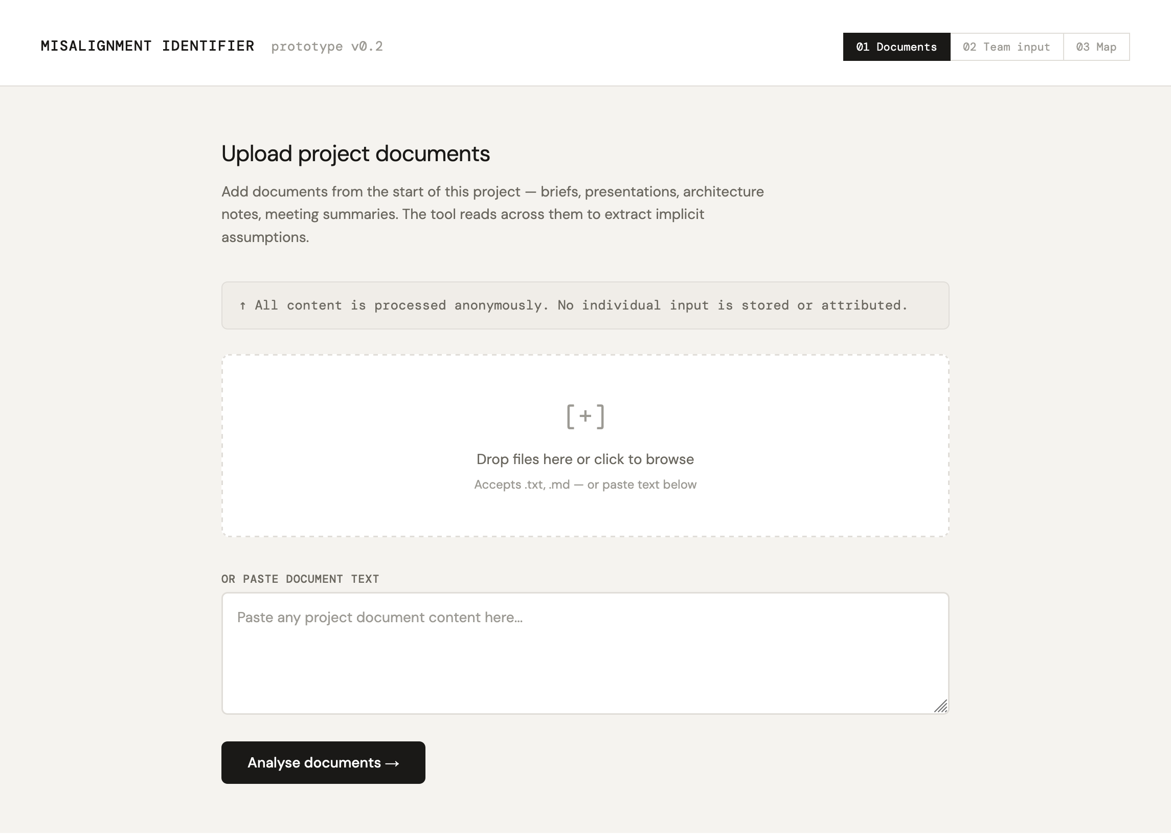 Misalignment Identifier prototype — misalignment map output